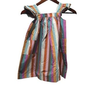🍂Eleanor rose beautiful stripes dress size 5-6 GUC